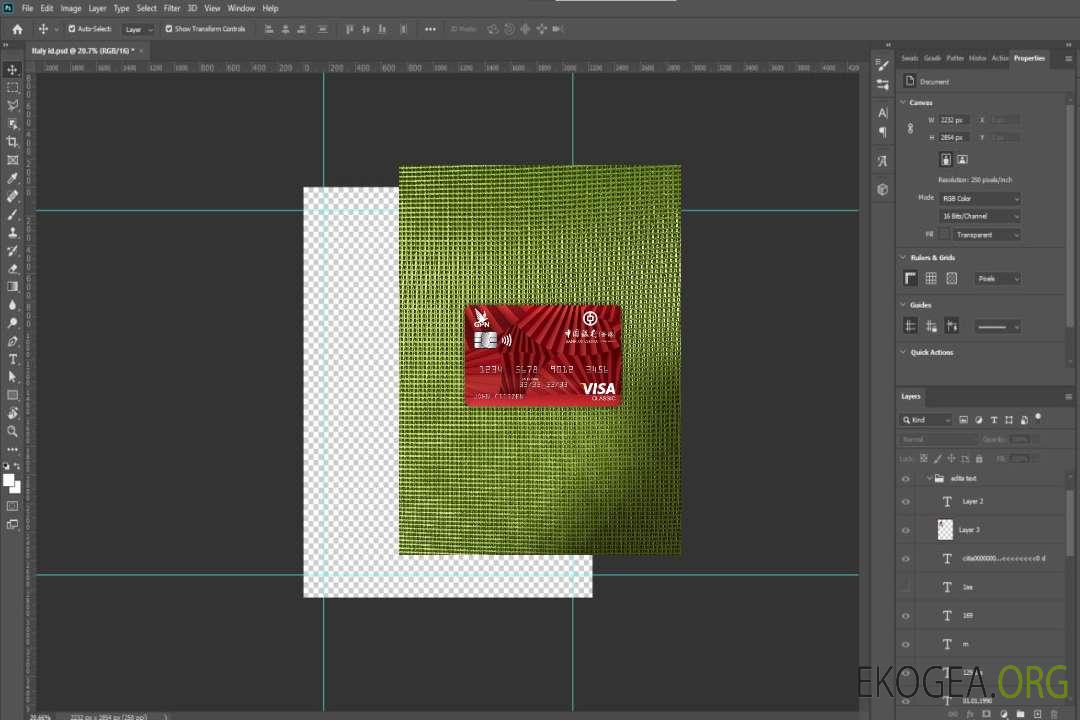 Hong Kong Bank of China visa carte classique photolook recto template Hong Kong Bank of China visa carte classique photolook recto template